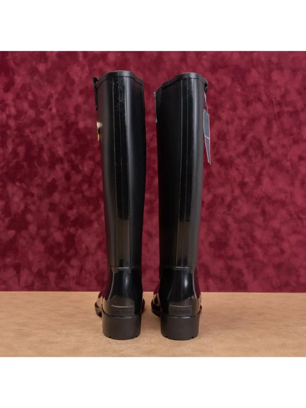 Tommy Hilfiger Wmn Festival Wide Calf Farm Riding Wellie Rubber Rain Boots sz 9